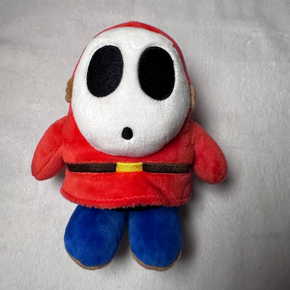 Super Mario Shy Guy Plush Red Nintendo Stuffed Character Toy